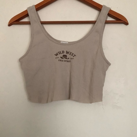 Garage Tops - Garage Wild West crop tank top